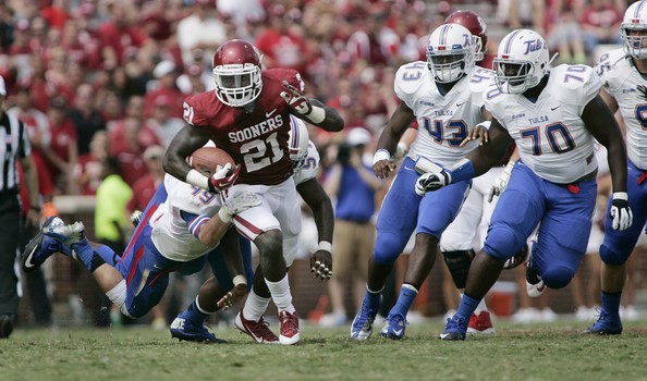 Ou running back keith ford #5